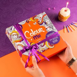 Adult Color 3 Coloring Book with 2 Gifts 12 Color Box Fluomaster's in a Box Box Box Premium