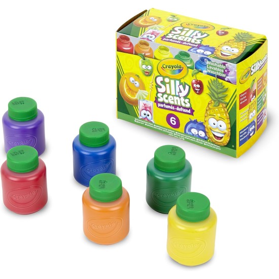 CRAYOLA 54-2392-E-000 6ct 2oz Washable Silly Scents Paints CRAYOLA 54-2392-E-000 6ct 2oz Washable Silly Scents Paints