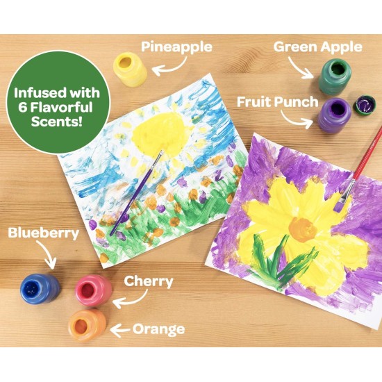CRAYOLA 54-2392-E-000 6ct 2oz Washable Silly Scents Paints CRAYOLA 54-2392-E-000 6ct 2oz Washable Silly Scents Paints