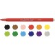 Carioca super washable fine nib color markers - set of 12 Carioca super washable fine nib color markers - set of 12