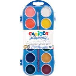 Carioca watercolor plastic case,12pcs,30 mm,42400