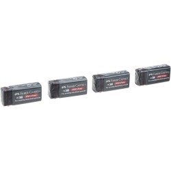 FaBER-CaSTELL 188930 Eraser, Pack of 4, Small - Black