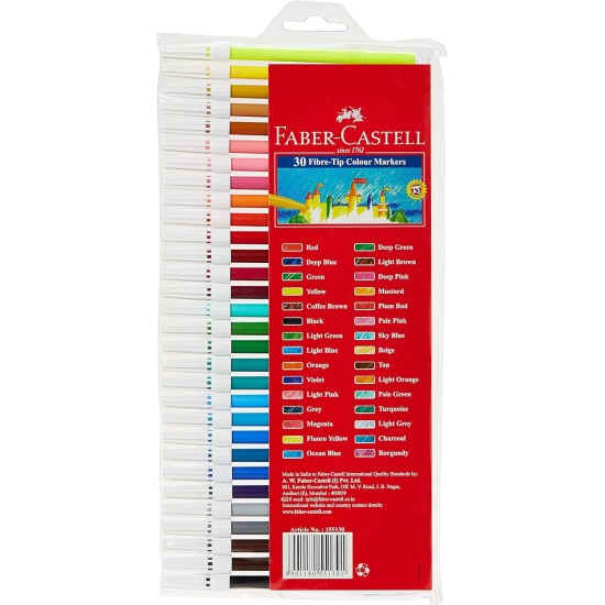 Faber-Castell Faber Castell-Sketch Fibre Tip Pens Set Of 30-Fcin155130 Faber-Castell Faber Castell-Sketch Fibre Tip Pens Set Of 30-Fcin155130