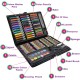 NIMU 120 Piece Deluxe Art Set, Art Supplies for Drawing, Painting and More, Kid Crafting Supplies Great for Teenage 4 5 6 7 8 9 10 11 12 13 years Prime
