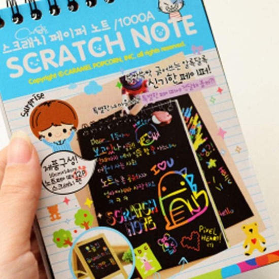 Other Generic Drawing Toys Large Magic Color Scratch Note book Paper