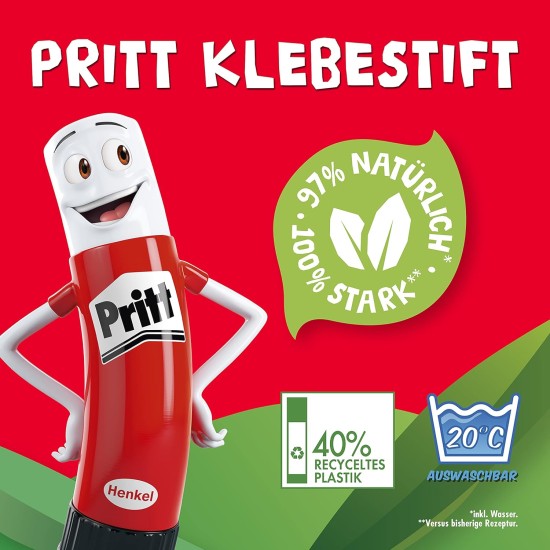 Pritt PK8MP glue sticks, 4 x 43g Pritt PK8MP glue sticks, 4 x 43g