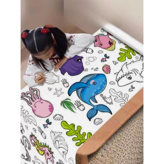 Protect Your Wall With Children's Drawing Paper Roll, Coloring for Kids, 30 x 300cm Large Coloring Poster for Toddlers, DIY Painting Ideal Gift for Class Home Birthday Party Protect Your Wall With Children's Drawing Paper Roll, Coloring for Kids, 30 x 300cm Large Coloring Poster for Toddlers, DIY Painting Ideal Gift for Class Home Birthday Party