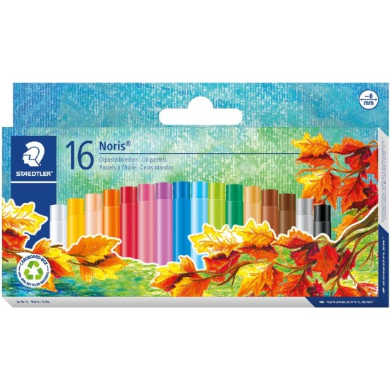 Staedtler 241 nc16 noris high quality oil pastels set of 16 pcs. - multi color Staedtler 241 nc16 noris high quality oil pastels set of 16 pcs. - multi color