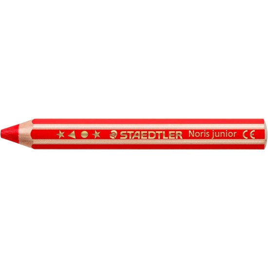 Staedtler noris junior 3-in-1 colouring pencil pack of 6 assorted colours + sharpener Staedtler noris junior 3-in-1 colouring pencil pack of 6 assorted colours + sharpener