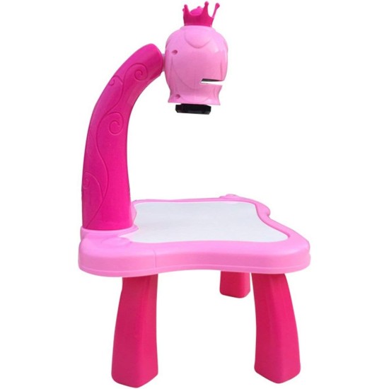 FahionswanAE Child Learning Desk With Smart Projector Kids Painting Table Toy With Light Music Children Educational Tool Drawing Table(Pink) FahionswanAE Child Learning Desk With Smart Projector Kids Painting Table Toy With Light Music Children Educational Tool Drawing Table(Pink)