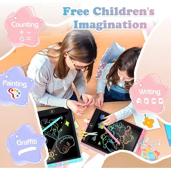 Generic 2 Pack LCD Writing Tablet for Kids, Doodle Board 8.5 Inch Colorful Screen Drawing Pad Learning Toy Drawing Tablet Educational Toys for 3-6 Years Old Boy Girl Birthday" ) Generic 2 Pack LCD Writing Tablet for Kids, Doodle Board 8.5 Inch Colorful Screen Drawing Pad Learning Toy Drawing Tablet Educational Toys for 3-6 Years Old Boy Girl Birthday" )