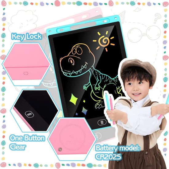 Generic 2 Pack LCD Writing Tablet for Kids, Doodle Board 8.5 Inch Colorful Screen Drawing Pad Learning Toy Drawing Tablet Educational Toys for 3-6 Years Old Boy Girl Birthday" ) Generic 2 Pack LCD Writing Tablet for Kids, Doodle Board 8.5 Inch Colorful Screen Drawing Pad Learning Toy Drawing Tablet Educational Toys for 3-6 Years Old Boy Girl Birthday" )