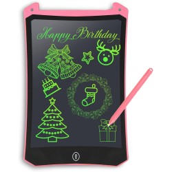 PINKCAT Children's Drawing Tablet, 8.5 Inch Magic Tablet, for Children's Toy 2, 3, 4, 5 Years Old Boys Girls, Erasable Educational Toys for Christmas, New Year, Birthday – Pink