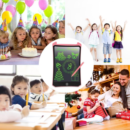 PINKCAT Children's Drawing Tablet, 8.5 Inch Magic Tablet, for Children's Toy 2, 3, 4, 5 Years Old Boys Girls, Erasable Educational Toys for Christmas, New Year, Birthday – Pink PINKCAT Children's Drawing Tablet, 8.5 Inch Magic Tablet, for Children's Toy 2, 3, 4, 5 Years Old Boys Girls, Erasable Educational Toys for Christmas, New Year, Birthday – Pink