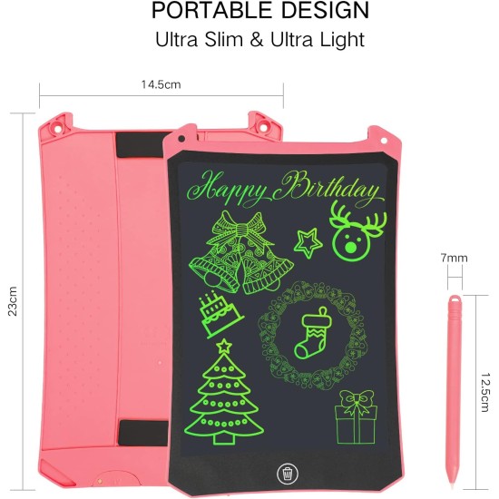 PINKCAT Children's Drawing Tablet, 8.5 Inch Magic Tablet, for Children's Toy 2, 3, 4, 5 Years Old Boys Girls, Erasable Educational Toys for Christmas, New Year, Birthday – Pink PINKCAT Children's Drawing Tablet, 8.5 Inch Magic Tablet, for Children's Toy 2, 3, 4, 5 Years Old Boys Girls, Erasable Educational Toys for Christmas, New Year, Birthday – Pink