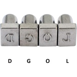 DGOL 36pcs 1/8 inch Tall Leather Craft Alphabet Letters Numbers Stamping Punch Tool Kit