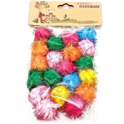 Colorful Pom Pom Painting Activity