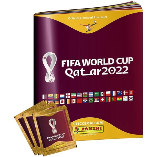 FIFA World Cup Qatar 2022 FI004286SP Panini - Road to Players Album with 3 Pack of Sticker Collection