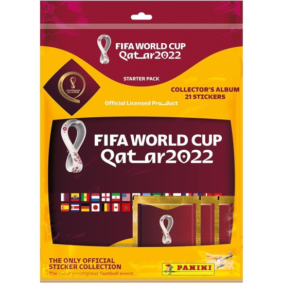 FIFA World Cup Qatar 2022 FI004286SP Panini - Road to Players Album with 3 Pack of Sticker Collection