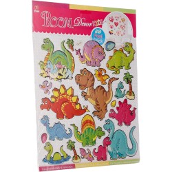 3A 3A-235-Multi Color5 Plastic Stickers Different Shapes For Kids Rooms - Multi Color TZL-011