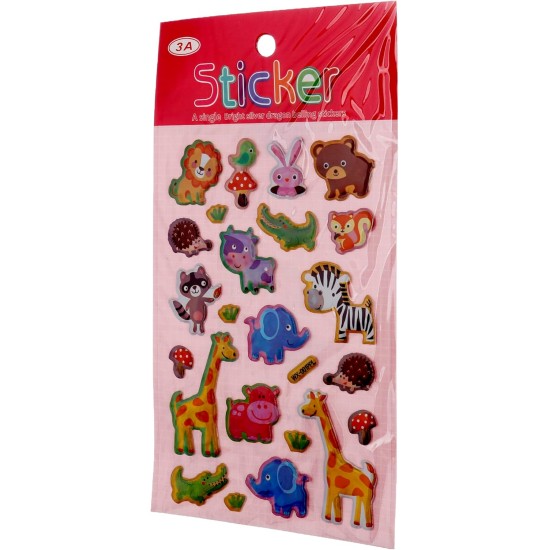 3A Plastic Sticker Different Shapes 3 Pieces For Kids - Multi Color WX-001PPL - 3A-5148-Multi Color1 3A Plastic Sticker Different Shapes 3 Pieces For Kids - Multi Color WX-001PPL - 3A-5148-Multi Color1