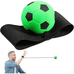 63mm Green Wrist Return Ball -Sports Wrist Balls On A String Rubber Rebound Bouncy Wristband Balls- Adjustable Bounce Back Ball with String Finger Exercise Toy Activity
