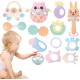 Fantastic-Kids-Toys 13 Piece Silicone Baby Rattle and Teethers Box (Pink) Fantastic-Kids-Toys 13 Piece Silicone Baby Rattle and Teethers Box (Pink)