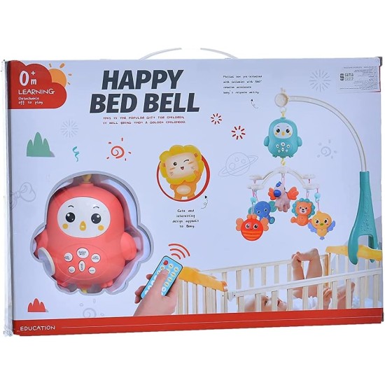 Generic Happy Bed Bell With 5 Cute Doll Rattles Cam Be Uninstalled At Any Time For Baby's Amusement - Multi Color
