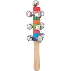 Generic Kids colorful hand bell rattle