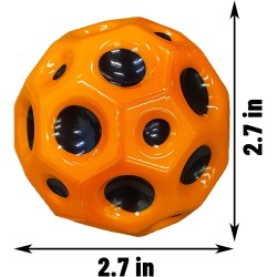 Space Balls Extreme High Bouncing Ball Tiktok Pop Bouncing SpaceBall Rubber Bounce Ball Sensory Ball Improve Hand-eye Coordination Sports Training Ball Children's Sensory Ball Easy to Grip and Catch