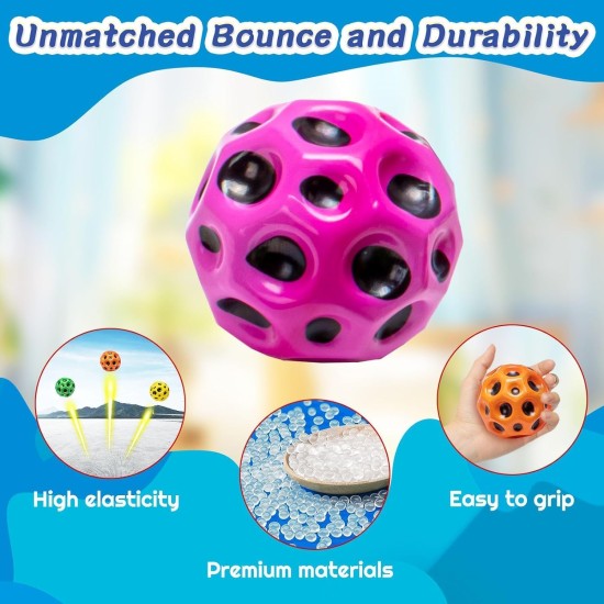 Space Balls Extreme High Bouncing Ball Tiktok Pop Bouncing SpaceBall Rubber Bounce Ball Sensory Ball Improve Hand-eye Coordination Sports Training Ball Children's Sensory Ball Easy to Grip and Catch Space Balls Extreme High Bouncing Ball Tiktok Pop Bouncing SpaceBall Rubber Bounce Ball Sensory Ball Improve Hand-eye Coordination Sports Training Ball Children's Sensory Ball Easy to Grip and Catch