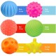 Textured Multi Ball Set - 6 Pack Sensory Squeeze Ball for Exploration and Engagement Color Recognition for Ages 6 Months and up Kids Toddlers