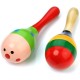 Wooden Maracas Sand Hammer Baby Music Rattles Shaker Early Education Instrument Toy for Babies Kids Children(Random Color Pattern)2pcs Wooden Maracas Sand Hammer Baby Music Rattles Shaker Early Education Instrument Toy for Babies Kids Children(Random Color Pattern)2pcs