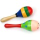 Wooden Maracas Sand Hammer Baby Music Rattles Shaker Early Education Instrument Toy for Babies Kids Children(Random Color Pattern)2pcs Wooden Maracas Sand Hammer Baby Music Rattles Shaker Early Education Instrument Toy for Babies Kids Children(Random Color Pattern)2pcs