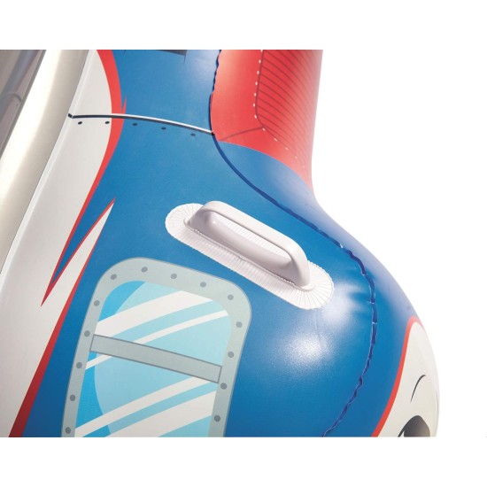 Bestway 41115 Galactic Battleship Ride-On Float - Multi Color Bestway 41115 Galactic Battleship Ride-On Float - Multi Color