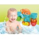 Clementoni 17458 animales octo park-water friends, game, shower baby animal new born floating bath toy for kids 10 months, multicoloured Clementoni 17458 animales octo park-water friends, game, shower baby animal new born floating bath toy for kids 10 months, multicoloured