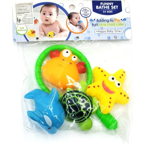 Generic Baby Toys - Cochh PVC Squeaking - Baby Toy 4 Piece + Fishing Net Generic Baby Toys - Cochh PVC Squeaking - Baby Toy 4 Piece + Fishing Net