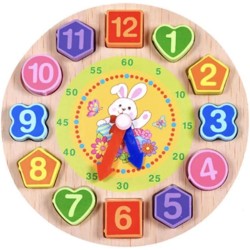 Cognitive Clock for Assembling Cubes and Shapes and Learning Numbers and Colors for Kids