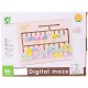 Generic Wood digital maze with arithmetic equations for learning math and fun for kids - multi color Generic Wood digital maze with arithmetic equations for learning math and fun for kids - multi color