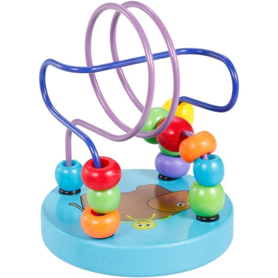 wooden Cartoon Animal Chassis Rhinoceros Pattern Circle Mini Beads Maze Educational Toy for Kids Hand Eye Coordination Toy wooden Cartoon Animal Chassis Rhinoceros Pattern Circle Mini Beads Maze Educational Toy for Kids Hand Eye Coordination Toy