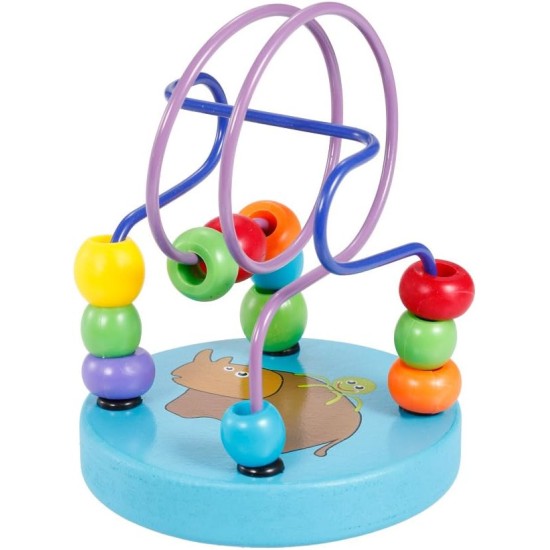 wooden Cartoon Animal Chassis Rhinoceros Pattern Circle Mini Beads Maze Educational Toy for Kids Hand Eye Coordination Toy wooden Cartoon Animal Chassis Rhinoceros Pattern Circle Mini Beads Maze Educational Toy for Kids Hand Eye Coordination Toy