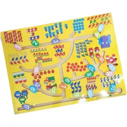 Al Safwa Number Maze Game, Multicolor, W27-10
