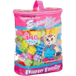 Cube Bag - 110 Pieces - Multi Color, Plastic