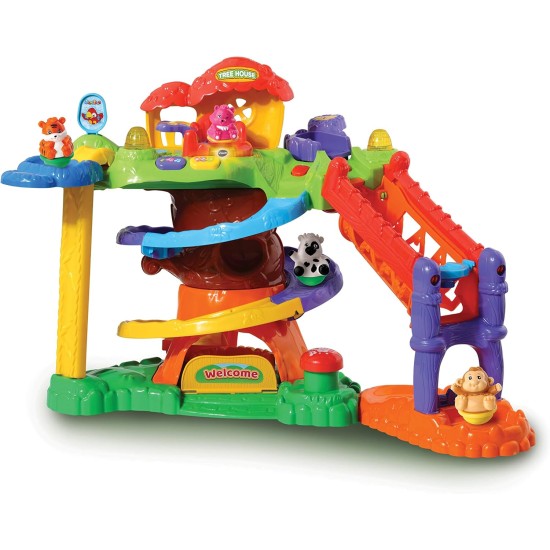 VTech ZoomiZoos Tree House Interactive Farm Animal Baby Play Set, Educational Zoo & Farm Toys, Multicolor, S, 510903 VTech ZoomiZoos Tree House Interactive Farm Animal Baby Play Set, Educational Zoo & Farm Toys, Multicolor, S, 510903
