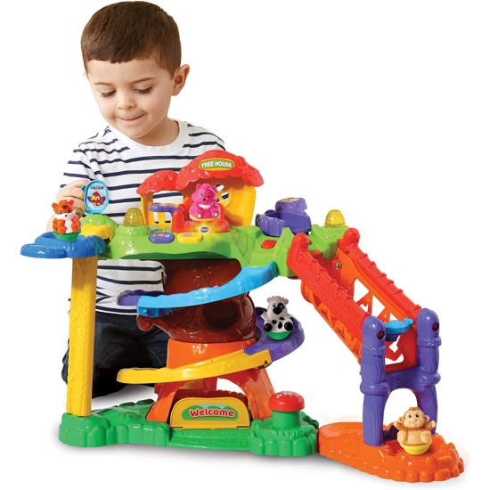 VTech ZoomiZoos Tree House Interactive Farm Animal Baby Play Set, Educational Zoo & Farm Toys, Multicolor, S, 510903 VTech ZoomiZoos Tree House Interactive Farm Animal Baby Play Set, Educational Zoo & Farm Toys, Multicolor, S, 510903