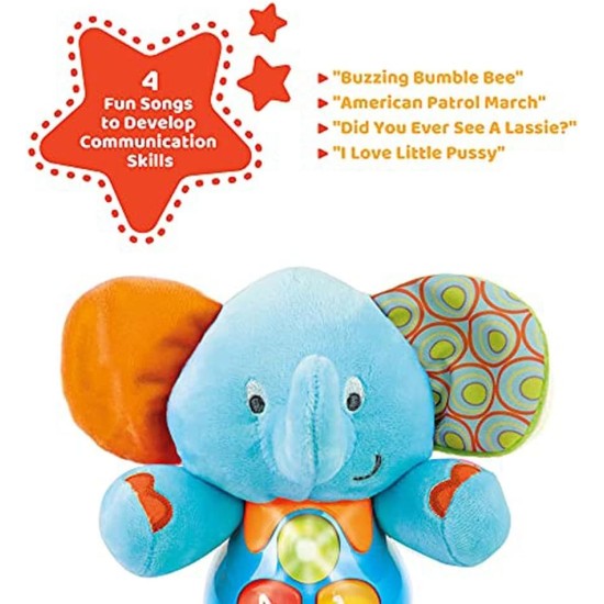 Winfun - Sing N Learn With Me Timber The Elephant Blue - 000689 Winfun - Sing N Learn With Me Timber The Elephant Blue - 000689