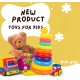 Generic Colorful Stacking Rings for Babies & Toddlers - Sensory Play Set Rainbow Stacking Toy - Baby Play with learning