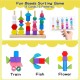 Montessori Toy Wooden Bead Sequence Set, Leather Beads, Stacking Tool and Matching Stacking Blocks for 2 3 4 5 Year Old, Montessori Fine Motor Skills Learning Toy for Preschool Toddlers Montessori Toy Wooden Bead Sequence Set, Leather Beads, Stacking Tool and Matching Stacking Blocks for 2 3 4 5 Year Old, Montessori Fine Motor Skills Learning Toy for Preschool Toddlers