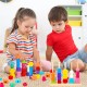 Montessori Toy Wooden Bead Sequence Set, Leather Beads, Stacking Tool and Matching Stacking Blocks for 2 3 4 5 Year Old, Montessori Fine Motor Skills Learning Toy for Preschool Toddlers Montessori Toy Wooden Bead Sequence Set, Leather Beads, Stacking Tool and Matching Stacking Blocks for 2 3 4 5 Year Old, Montessori Fine Motor Skills Learning Toy for Preschool Toddlers