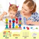 Montessori Toy Wooden Bead Sequence Set, Leather Beads, Stacking Tool and Matching Stacking Blocks for 2 3 4 5 Year Old, Montessori Fine Motor Skills Learning Toy for Preschool Toddlers Montessori Toy Wooden Bead Sequence Set, Leather Beads, Stacking Tool and Matching Stacking Blocks for 2 3 4 5 Year Old, Montessori Fine Motor Skills Learning Toy for Preschool Toddlers